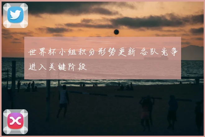 世界杯小组积分形势更新 各队竞争进入关键阶段