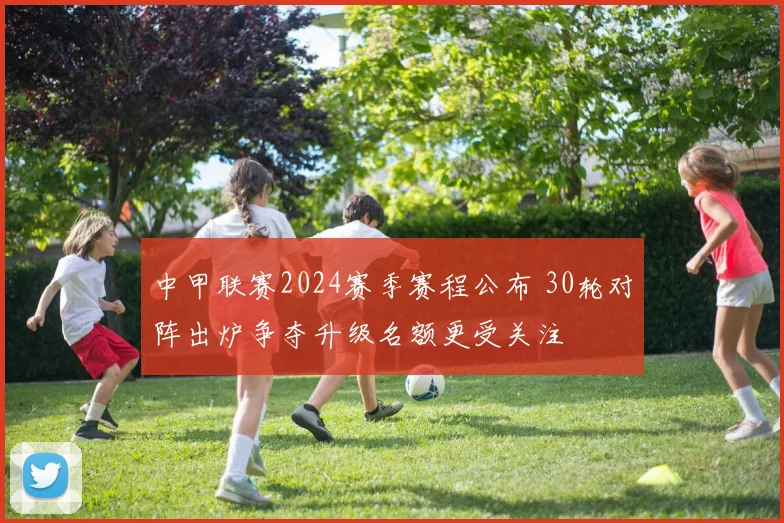中甲联赛2024赛季赛程公布 30轮对阵出炉争夺升级名额更受关注