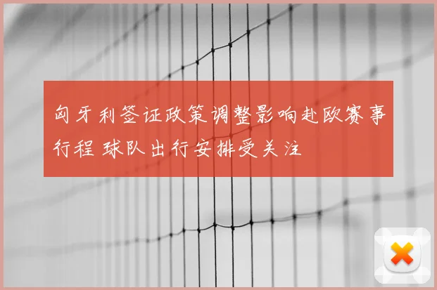 匈牙利签证政策调整影响赴欧赛事行程 球队出行安排受关注